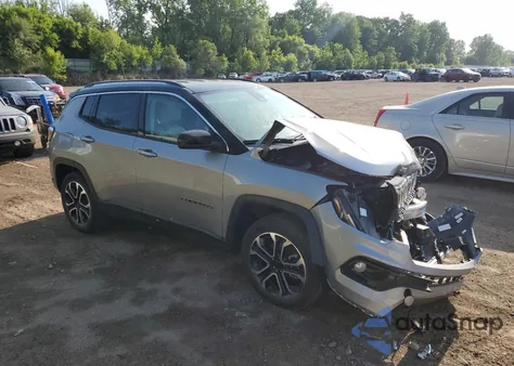 2022 Jeep Compass Limited из США, поврежденный, VIN 3C4NJDCB7NT190963